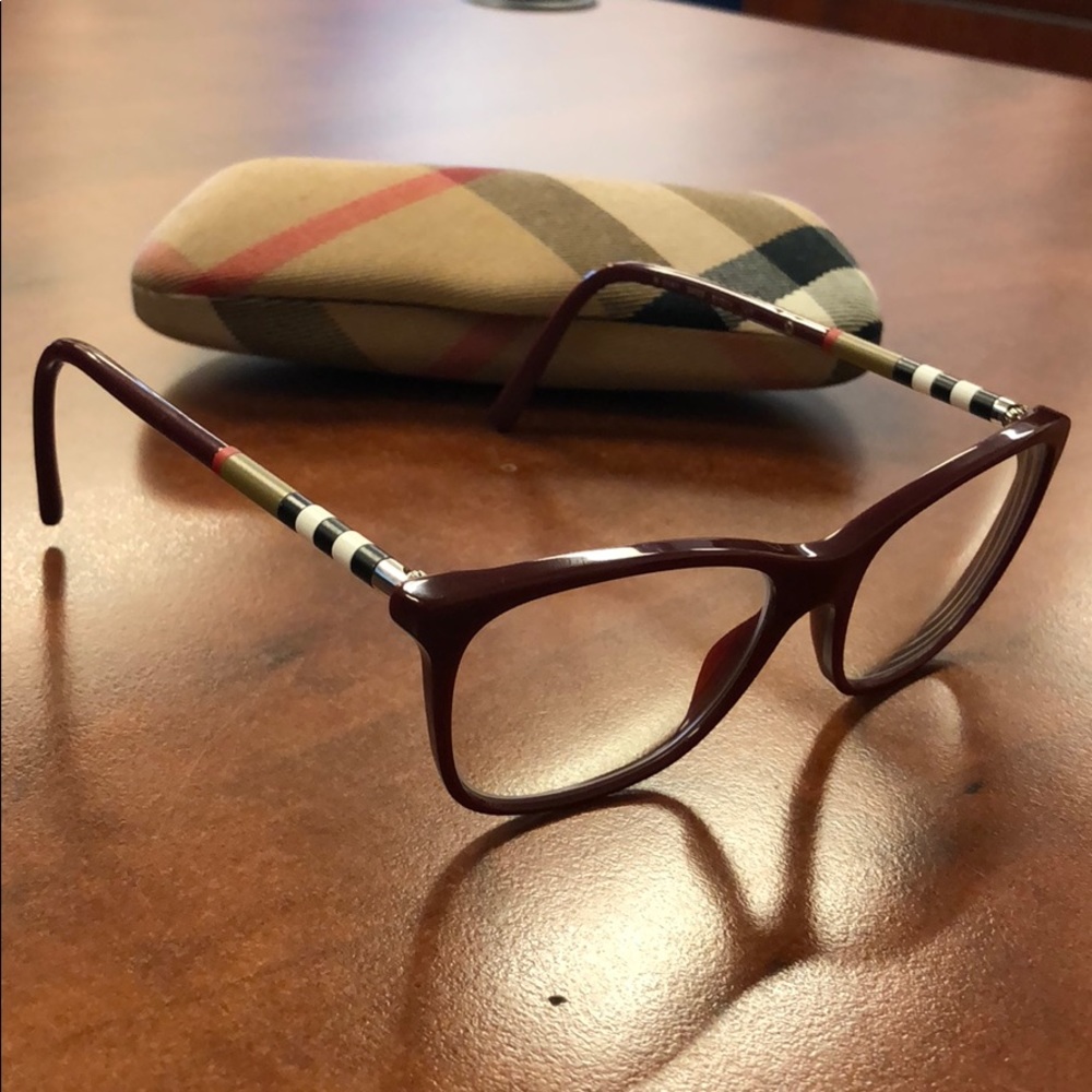 Burberry eyeglasses.